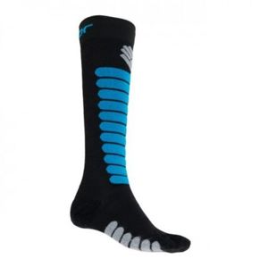 SENSOR ponožky Zero Merino černá/modrá 17200091